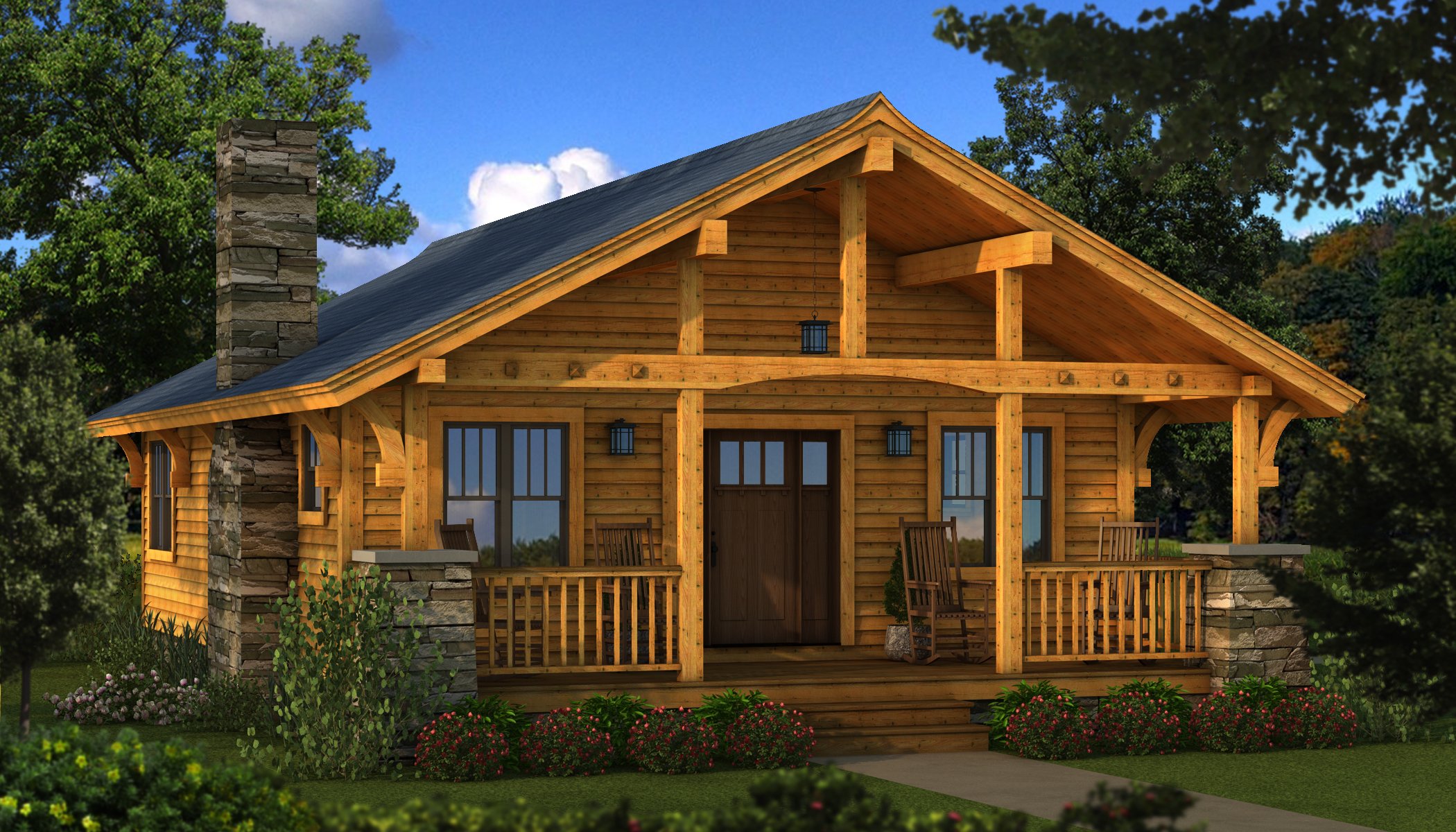 Bungalow 2 Plans & Information Log Cabin Kits